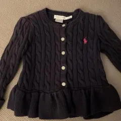 Ralph Lauren ダークネイビー カーディガン 24M