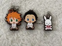 約束のネバーランド　ちょこのっこ　ラバーストラップ　エマ　フィル　リトルバーニー