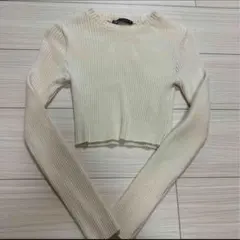 ZARA ショート丈 ニットトップス