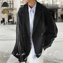 試着のみ　タグ付き　アンティカ　ミリタリーラインジャケット　ブラック