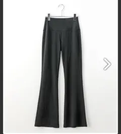 フレアスポーツレギンス L ブラック ヨガ ジム ウェア