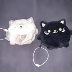 新品未使用　人気のわんにゃん　コインケース　ミニポーチ　2種類セット