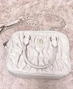 NICE CLAUP ショルダーボストンバッグ ピンクのサムネイル