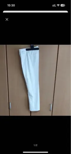 ユニクロ　パンツ　オフホワイト　サイズM