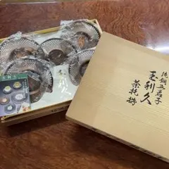 純銅茶托　玉利久　箱無し【m1476 茶道　煎茶　茶道具　コースター　レトロ 】