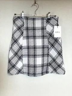 【試着のみ・未使用】GRL チェック柄タイトスカート