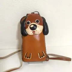 美品】ダックスフンドモチーフ 2way レザーショルダーバッグ | Mercari