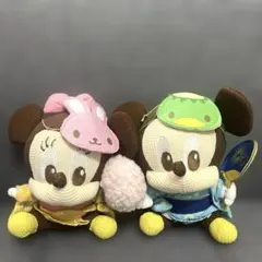 ミッキー ミニー 浴衣 ぬいぐるみ2点セット　ディズニー　平成レトロ