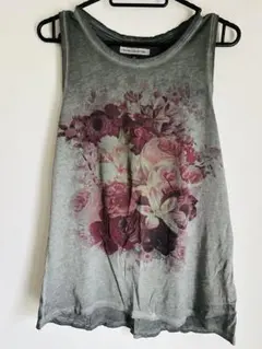 〈未使用〉　Bershka COLLECTION 花柄プリント タンクトップ Mのサムネイル