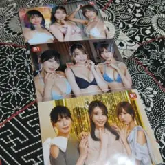 河北彩花 本郷愛 金松季歩 S1セクシーブロマイド 3枚セット