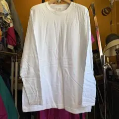 新品未使用品 Printstar M ホワイト 長袖カットソー