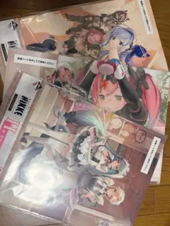 勝利の女神NIKKE レッドフード ラピ クリアポスター ニケ NIKKE 勝利の女神 一番くじ フィギュア5体　クリアポスターセット ゲームキャラクター
