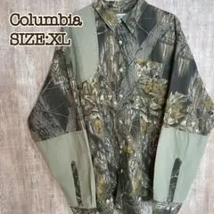 Columbia コロンビア アウトドアシャツ XL リアルツリーカモフラ 迷彩
