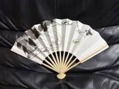 扇子　27.5cm キリギリス　白菜　飾り扇　飾舞扇　舞扇子　舞踊　着物　和装