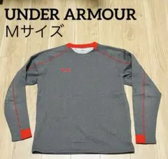 UNDER ARMOUR MD 長袖トレーニングシャツ グレー/レッド　Mサイズ