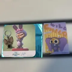 ズートピア　フィニック　めじるしチャーム＆ズートピアカフェ　特典コースター