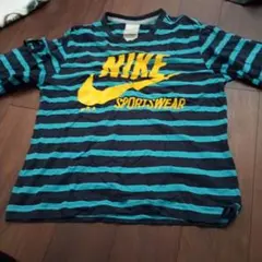 Nike ストライプ長袖 Tシャツ Lサイズ