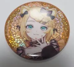 鏡音レン 初音ミク×アニメイトカフェ グリッター缶バッジ VOCALOID