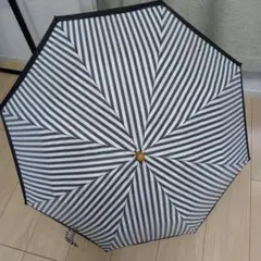 サンバリア100 2段折り　白黒ストライプ