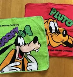 ディズニー　グーフィー ・プルート ハンドタオル 2枚セット　ベルメゾン