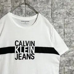 カルバンクラインジーンズ ck ロゴプリント 立体 半袖 Tシャツ 古着のサムネイル