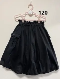 黒色フレアスカート ポケット付き