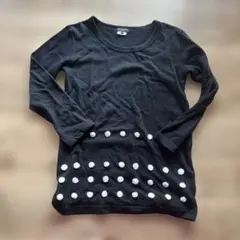 コムデギャルソン　オムプリュス　黒いドット柄セーター　メンズ