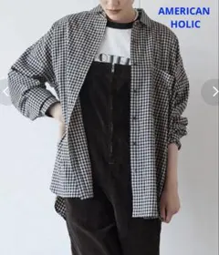 新品　アメリカンホリック　綿ビエラチェックシャツ
