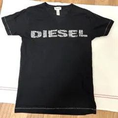 DIESEL ブラック Vネック Tシャツ S