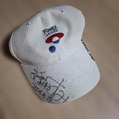 YONEX キャップ サイン入り藤井かすみ　ヨネックスレディス2004