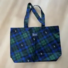 Harrods チェック柄トートバッグ