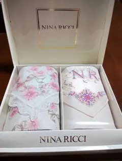 2/22まで限定！【箱あり・未使用】NINA RICCI ハンカチ 2枚セット