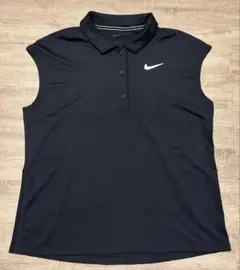 NIKE GOLF ノースリーブ ポロシャツ ブラック S Dri-FIT