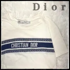 【芸能人着用・人気モデル】Dior シグネチャー ロゴ 半袖Tシャツ デニム 白 芸能人着用・人気モデル】Dior シグネチャー ロゴ 半袖Tシャツ デニム