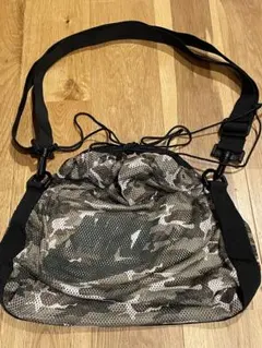 00s NIKE ナイキ メッシュ 巾着 ショルダーバッグ カモフラ柄