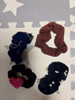 レディース用 シュシュ 4個セット