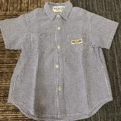 gentll半袖シャツ　青チェック