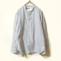 極美品✨ MHL. マーガレットハウエル ノーカラー バンドカラー長袖 シャツ