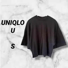 0757　半袖Tシャツ　カットソー　ショート丈ワイドスリーブ　コットン　Ｓ