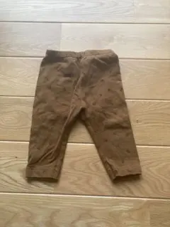 ユニクロ ベビー 70cm パンツ 総柄 ブラウン