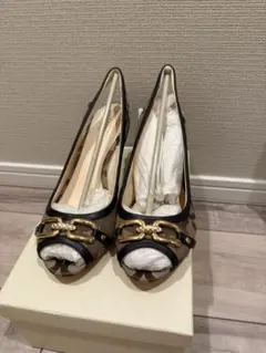 ★新品未使用★COACH オープントゥ パンプス　サイズ37（24cm）