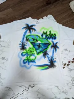 JERZEES ジャージーズ　ボタニカル柄　半袖　Tシャツ