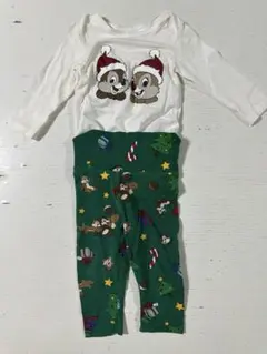チップとデール クリスマス ロンパース パンツ セット