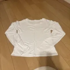 SHEIN ホワイト 長袖Tシャツ