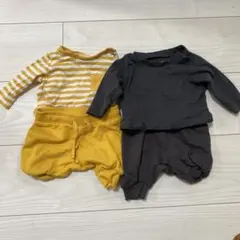 H&M ベビー服　セットアップ　ロンパース　50cm