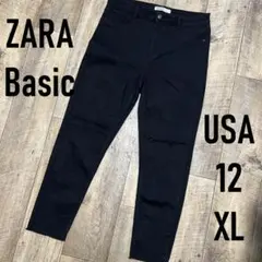 ZARA Basicブラック スリムフィット デニム　24A059