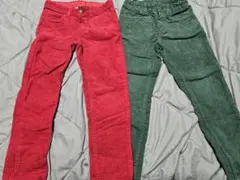 H&M コーデュロイパンツ 2色セット 120