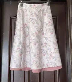 tocco リバーシブルフレアスカート　花柄　ピンク　未使用品