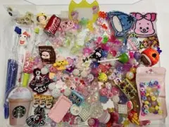 カラフルビーズ　ボールペン　デコパ　アクリル　フィギュア　詰め合わせセット