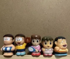 ドラえもん ソフビ 指人形 5体セット バラ売り不可